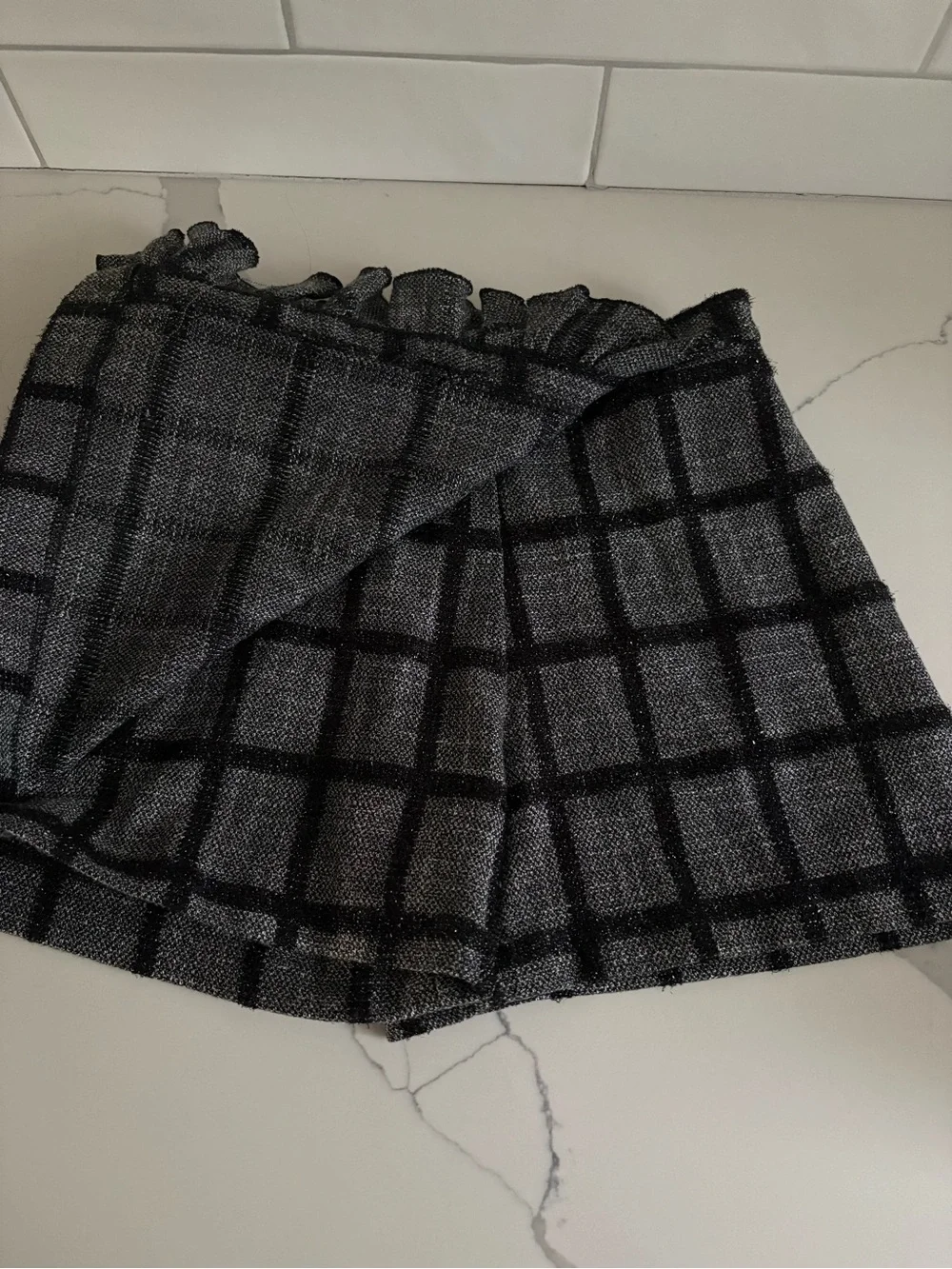 MAYORAL Black and Charcoal Textured Skort